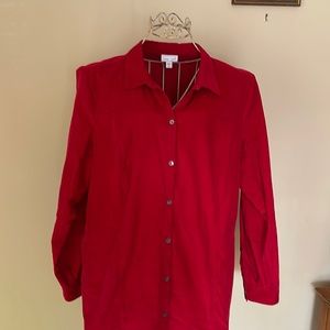 Woman’s tallxl red corduroy  shirt